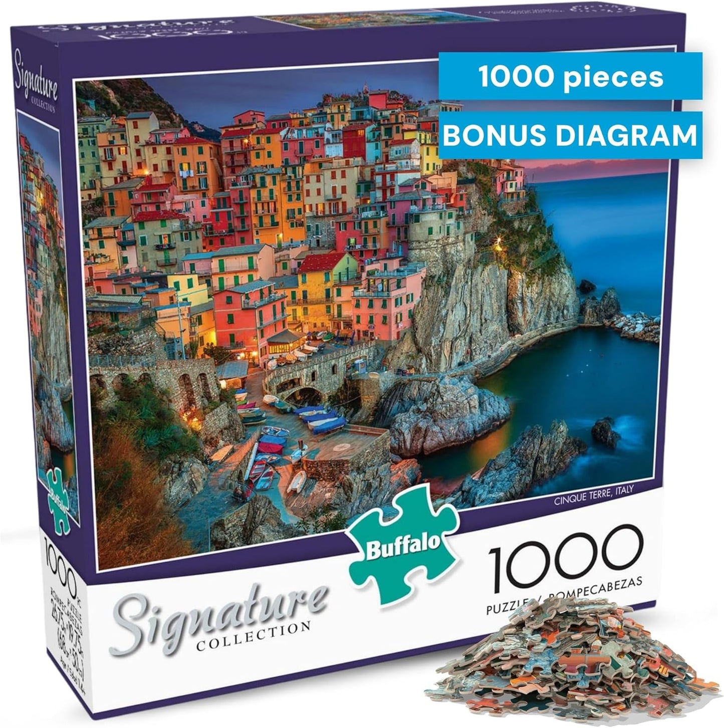 Italian Coastal Landscape Jigsaw Puzzle – 1000-Piece Scenic Puzzle for Adult Leisure