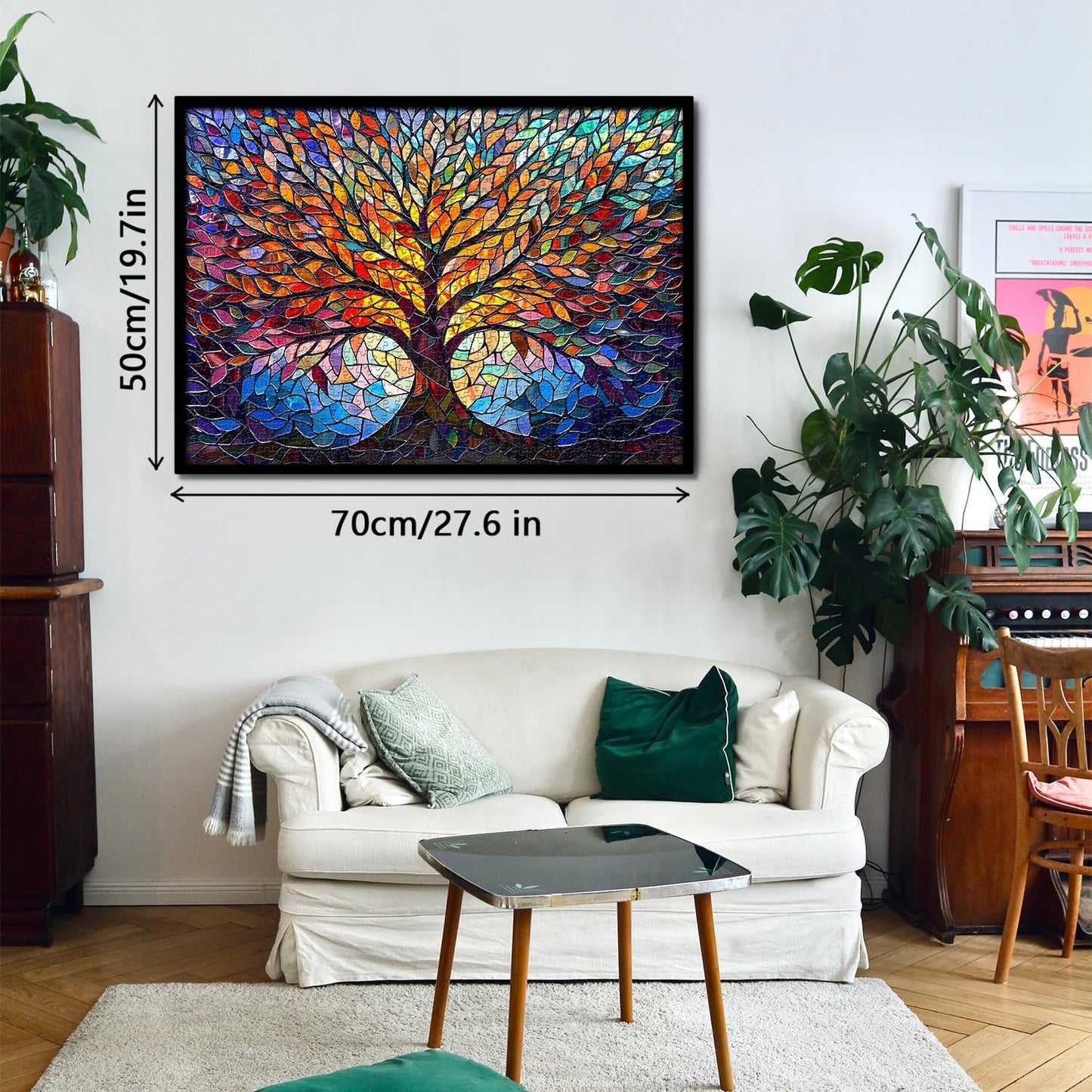 Art-Style Tree Pattern Jigsaw Puzzle – 1000-Piece Decorative Puzzle for Adult Leisure