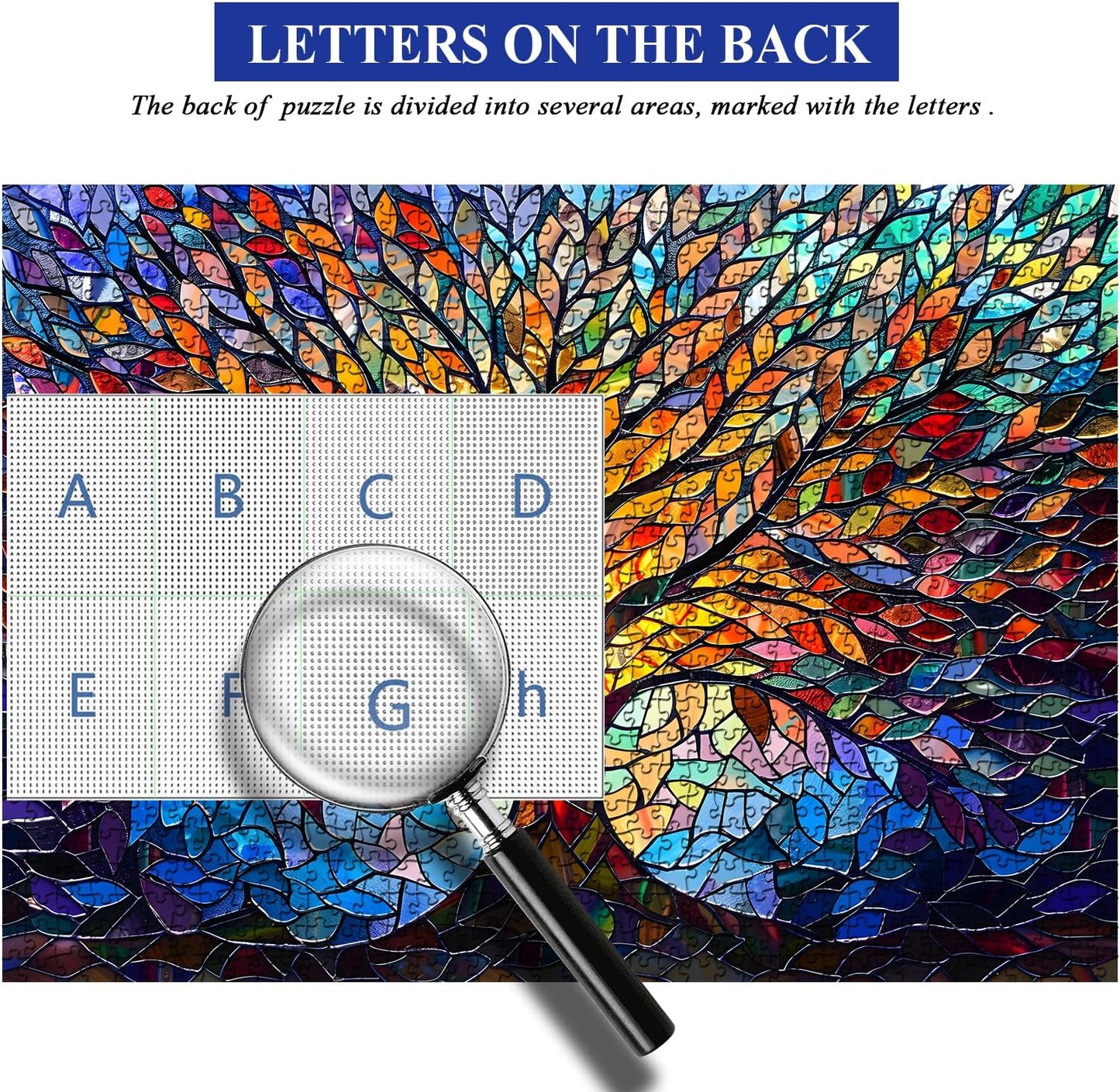 Art-Style Tree Pattern Jigsaw Puzzle – 1000-Piece Decorative Puzzle for Adult Leisure